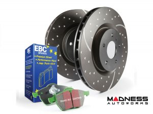 Jeep Renegade Brake Pads + Rotors - Rear - S3 GD Sport Rotors - Greenstuff Pads