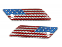 USA Fender Emblem w/ Flag - Carbon Fiber